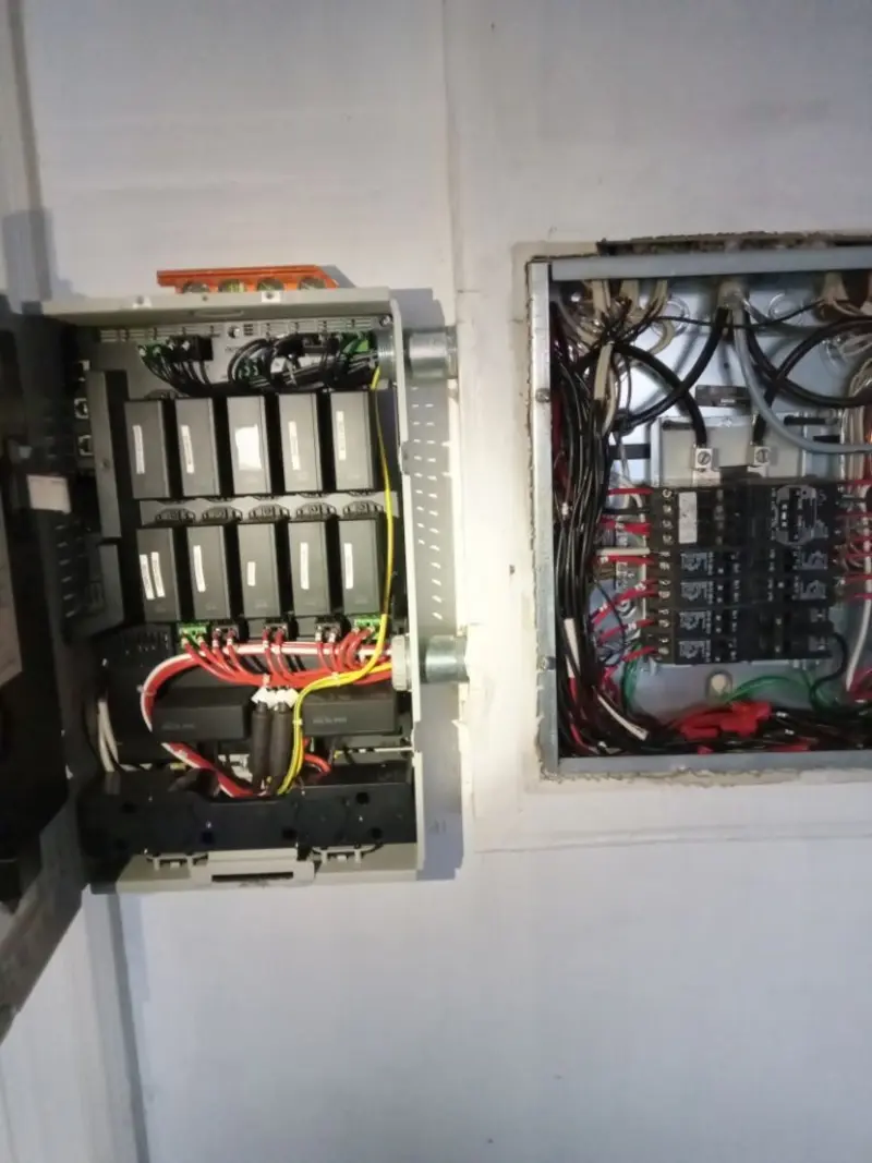 Electrical panel upgrade completed for Indoor Lighting Installation in Wilton
